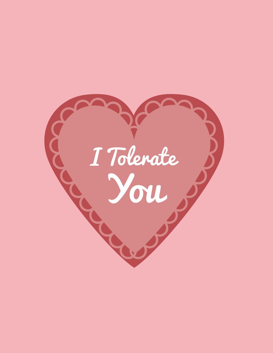 Heart Valentine Template