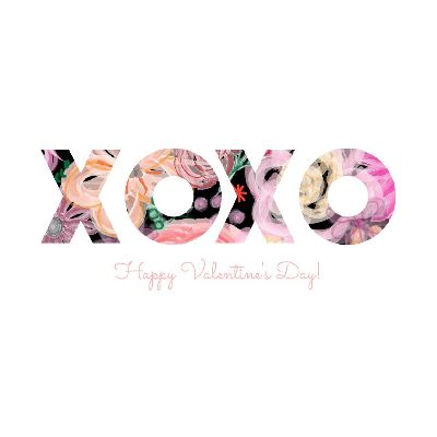 XOXO - Floral White - v2