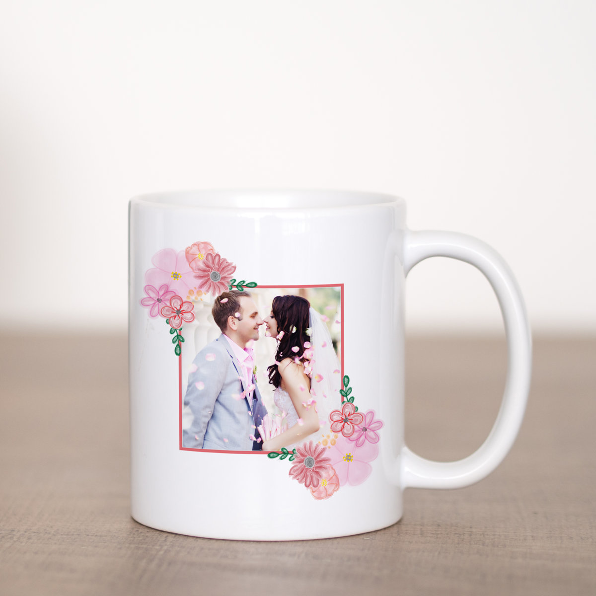 Floral Square Mug Template