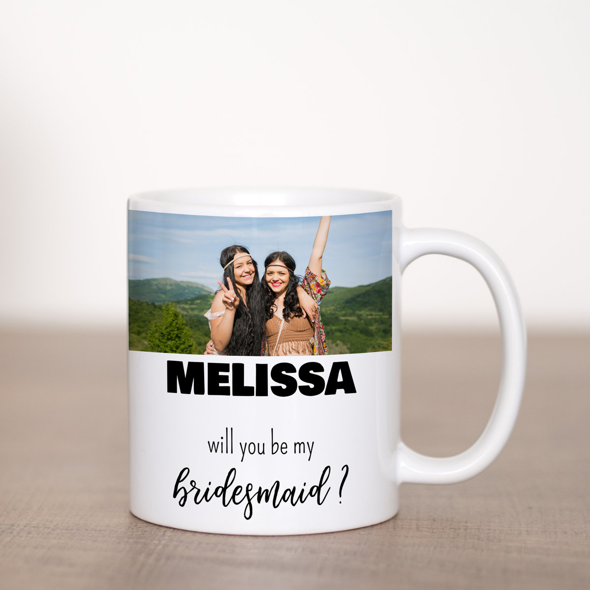 Bridesmaid - Maid of Honor - Image & Name Template