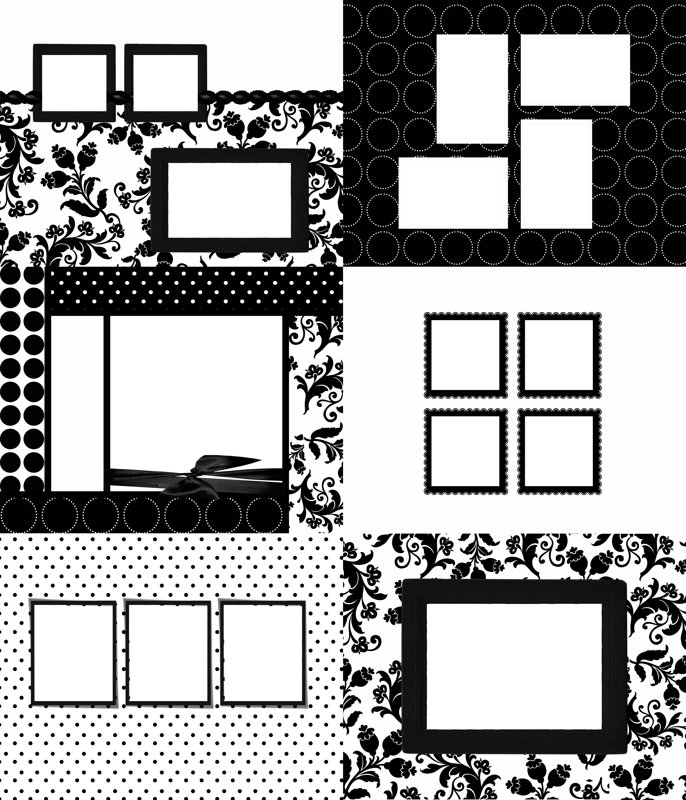 Black and White - Landscape Template